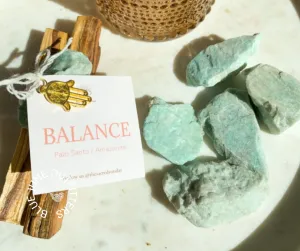 BALANCE Intention Bundle | Palo Santo & Amazonite