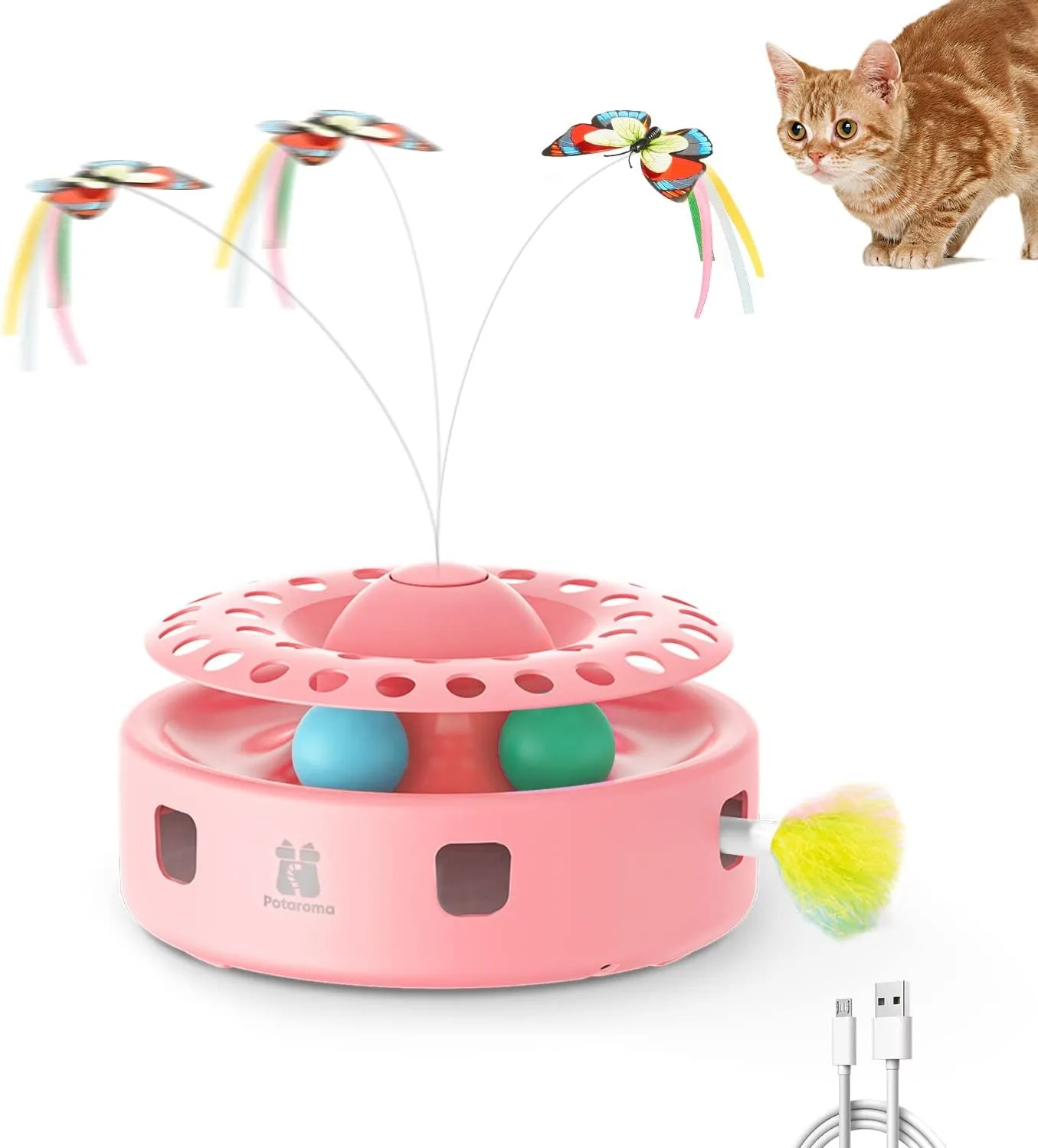 Cat 3-In-1 Automatic Interactive Kitten Toy