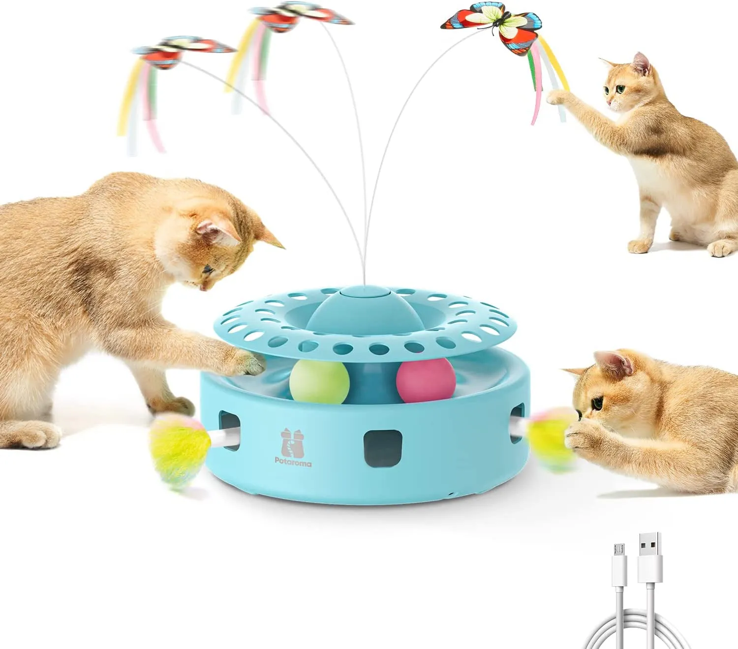 Cat 3-In-1 Automatic Interactive Kitten Toy