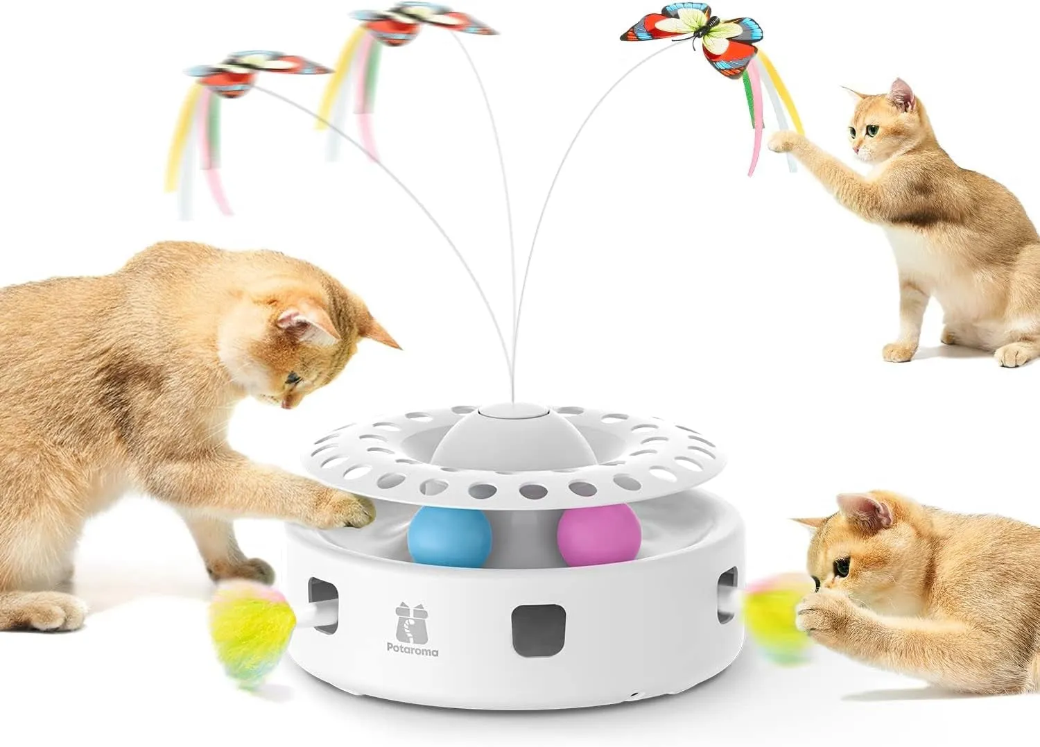 Cat 3-In-1 Automatic Interactive Kitten Toy