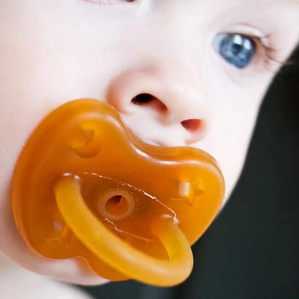 Hevea Natural Rubber Orthodontic Classic Pacifier - Natural (3-36 Months)