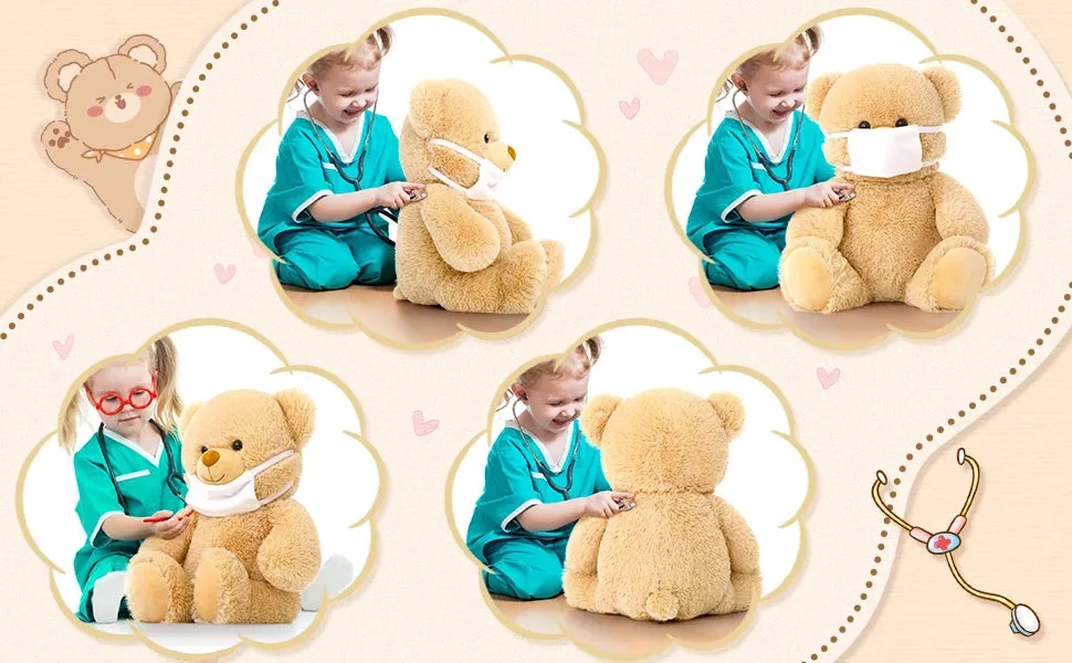 MorisMos Get Well Soon Teddy Bear Stuffed Animal - Stuffed Bear Plush Toy, Get Well Soon Gifts for Kids Men Women After Surgery